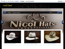 Tablet Screenshot of nicolhats.com.mx